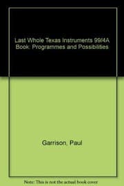 Tapa de The last whole TI-99/4A book