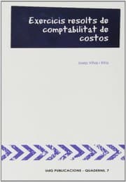 Tapa de Exercicis resolts de comptabilitat de costos