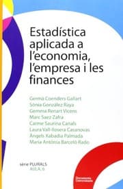 Tapa de Estadística aplicada a leconomia, lempresa i les finances