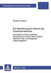 Tapa de EU-Verordnung zum Schutz des Franchise-Nehmers