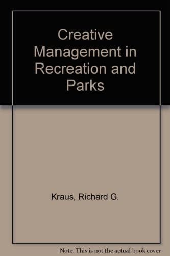 Tapa de Creative management in recreation and parks