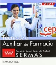 Tapa de TECNICO A AUXILIAR DE FARMACIA SERVICIO MADRILEÃƒâ€˜O DE SALUD  TE