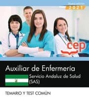 Tapa de Auxiliar de Enfermería. Servicio Andaluz de Salud . Temario y test común