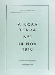 Tapa de A Nosa Terra n.º 1, 14 de novembro de 1916