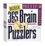 Tapa de Mensa 365 Brain Puzzlers Page-A-Day Calendar 2008
