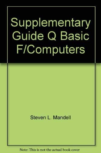 Tapa de QBAsic supplement to accompany Computers and information processing