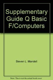 Tapa de QBAsic supplement to accompany Computers and information processing
