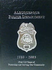 Tapa de Albuquerque Police Department, 1880-2003
