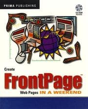 Tapa de Create FrontPage Web pages in a weekend