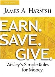 Tapa de Earn. Save. Give. Large Print