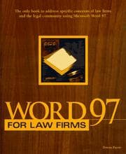 Tapa de Word 97 for Law Firms