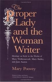 Tapa de The Proper Lady and the Woman Writer