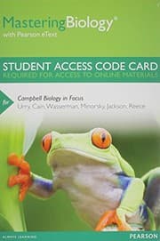 Tapa de MasteringBiology with Pearson EText -- Standalone Access Card -- for Campbell Biology in Focus