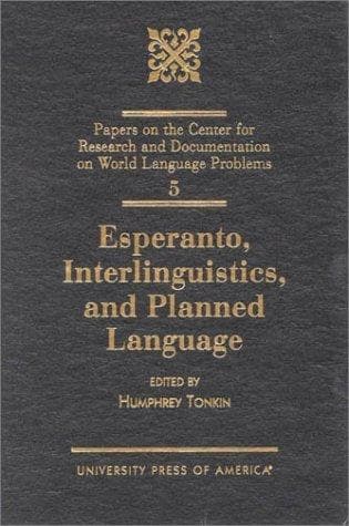 Tapa de Esperanto, interlinguistics, and planned language