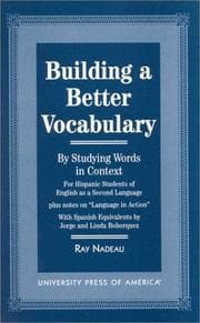 Tapa de Building a better vocabulary by studying words in context