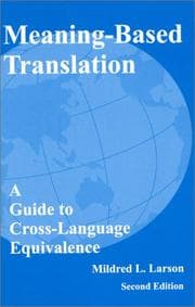 Tapa de Meaning-based translation