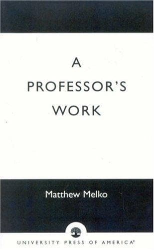 Tapa de A Professor's Work
