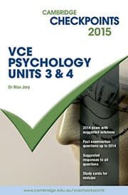 Tapa de Cambridge Checkpoints VCE Psychology Units 3 And 4 2015
