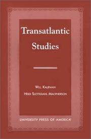 Tapa de Transatlantic studies