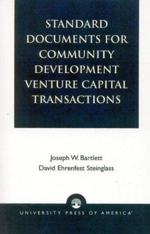 Tapa de Standard Documents for Community Development Venture Capital Transactions