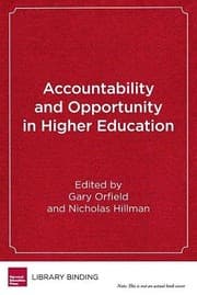 Tapa de Accountability and Opportunity in Higher Education
