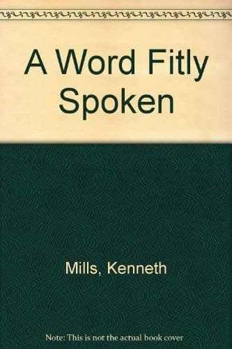 Tapa de A Word Fitly Spoken
