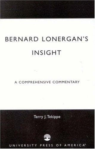 Tapa de Bernard Lonergan's Insight
