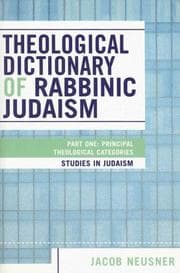 Tapa de Theological Dictionary of Rabbinic Judaism: Part One