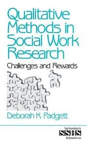 Tapa de Qualitative methods in social work research
