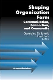 Tapa de Shaping organization form