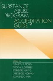 Tapa de Substance abuse program accreditation guide