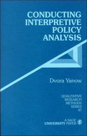 Tapa de Conducting interpretive policy analysis / Dvora Yanow