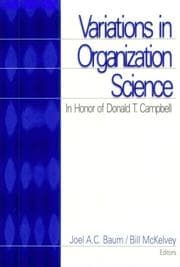 Tapa de Variations in organization science