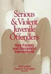 Tapa de Serious & violent juvenile offenders