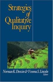 Tapa de Strategies of Qualitative Inquiry (Handbook of Qualitative Research Paperback Edition , Vol 2)