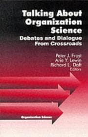 Tapa de Talking about organization science