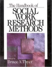 Tapa de The Handbook of Social Work Research Methods