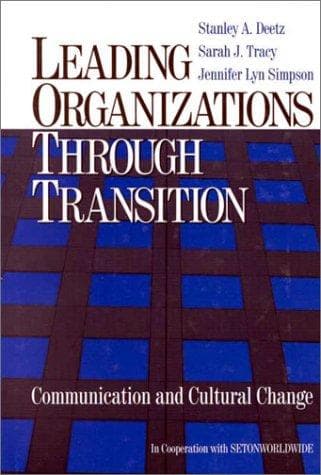 Tapa de Leading organizations through transition