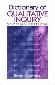 Tapa de Dictionary of qualitative inquiry