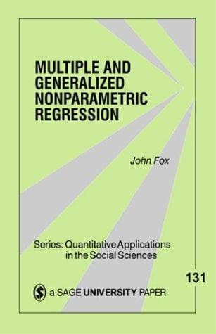 Tapa de Multiple and Generalized Nonparametric Regression (Quantitative Applications in the Social Sciences)