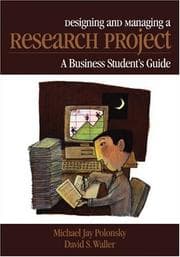 Tapa de Designing and managing a research project