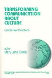 Tapa de Transforming Communication About Culture: Critical New Directions (International and Intercultural Communication Annual)