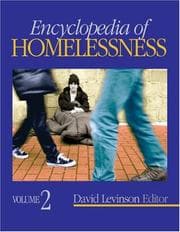 Tapa de Encyclopedia of Homelessness