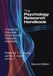 Tapa de The psychology research handbook