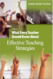 Tapa de What Every Teacher Should Know About Effective Teaching Strategies (Tileston, Donna Walker. What Every Teacher Should Know About--, 5.)