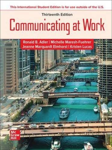 Tapa de Communicating at Work