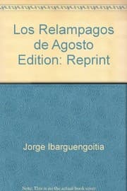 Tapa de Los relampagos de agosto