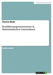 Tapa de Konfliktmanagementsysteme in Mittelständischen Unternehmen
