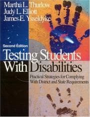 Tapa de Testing students with disabilities