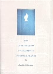 Tapa de The construction of memory in interwar France